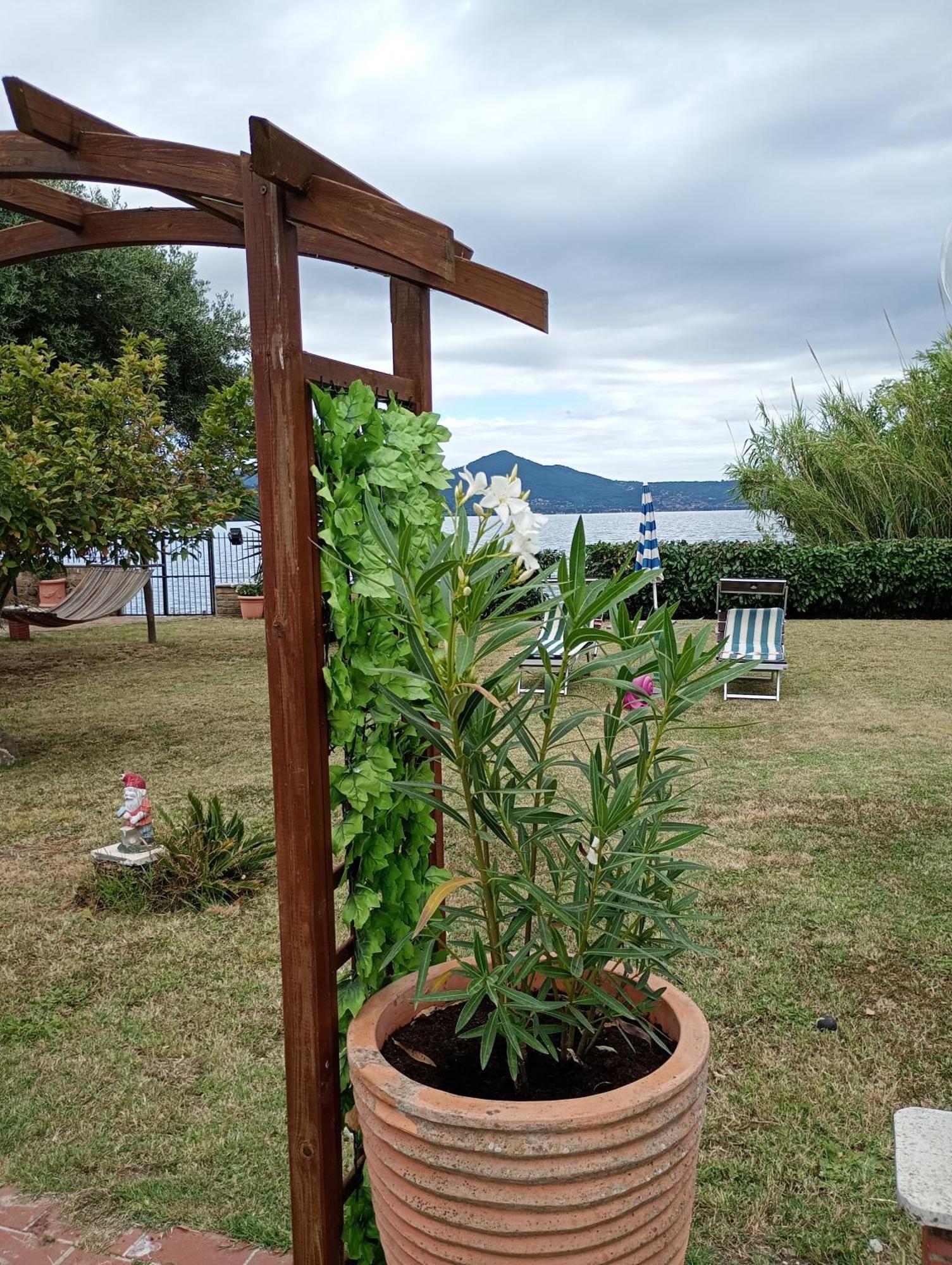 Independent Villa With Private Beach On The Lake Bracciano  Exterior photo